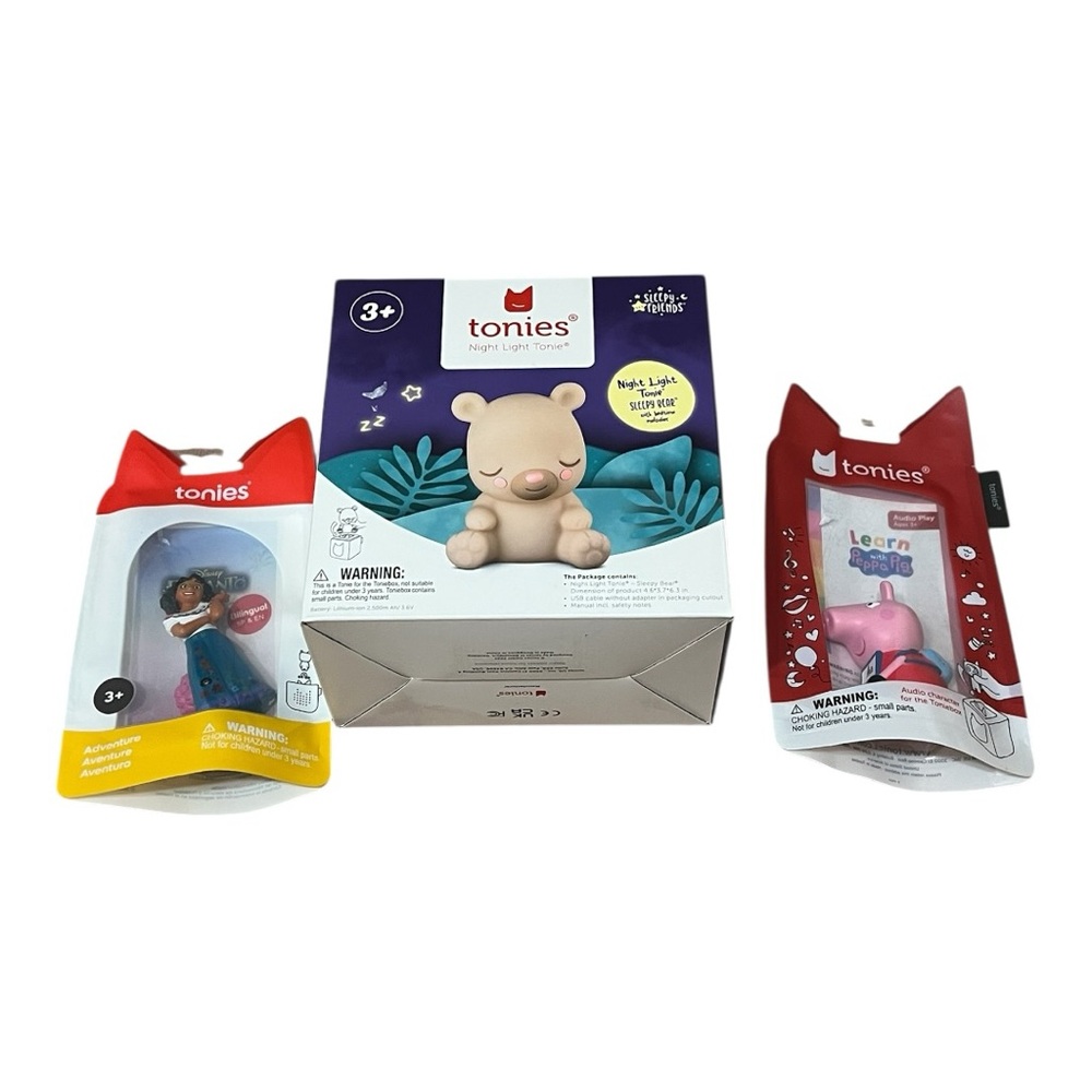Tonies Bundle: Night Light Tonie, Encanto, Peppa Pig NWT